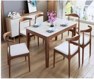 T08高级长方桌，胡桃色  1.35米带炉一桌四椅650元，现货11套。 - 平凉28生活网 pl.28life.com